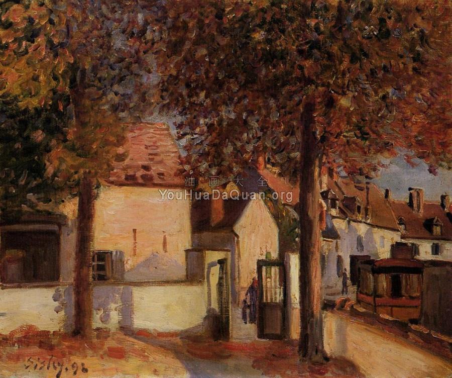 Rue de la Tannerie, Moret - 阿尔弗莱德·西斯莱